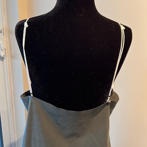Slip Dress in Hunter Green - Picture 5 of 7